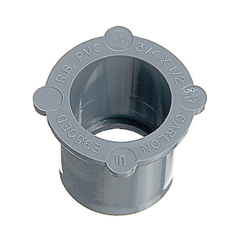 Carlon E950FD-CAR Non-Metallic Reducer Bushing, 1 x 1/2 in Conduit, PVC